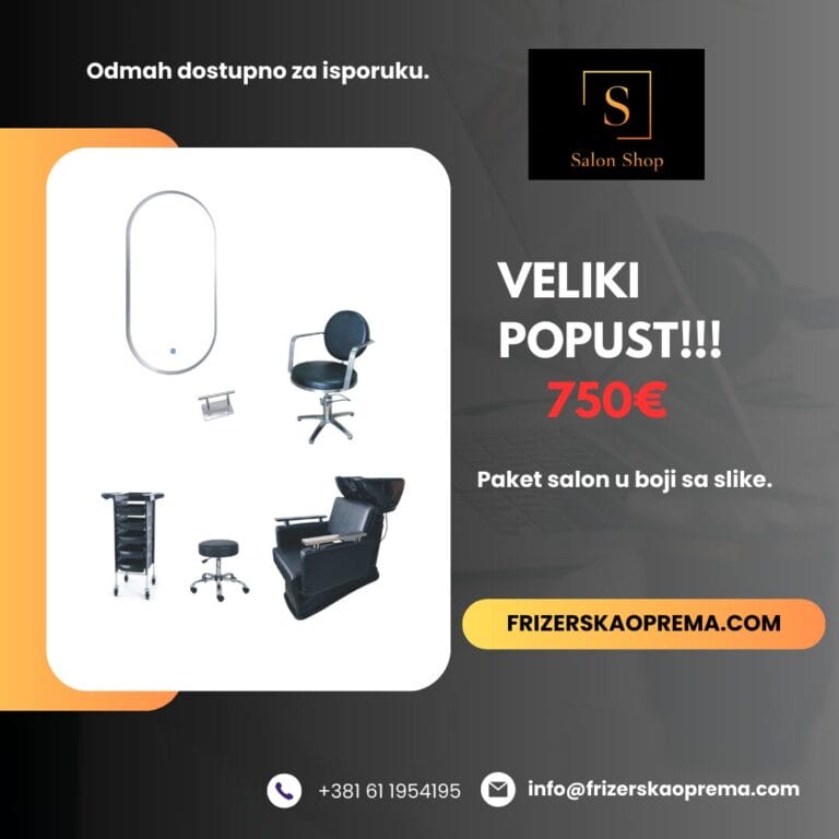 paket 2222 oprema za frizerske salone